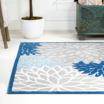 Minori Floral High-low Area Rug